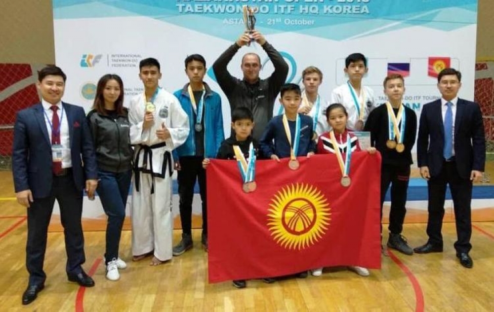 Спортсмены из Кыргызстана завоевали девять медалей чемпионата Казахстана по таэквондо