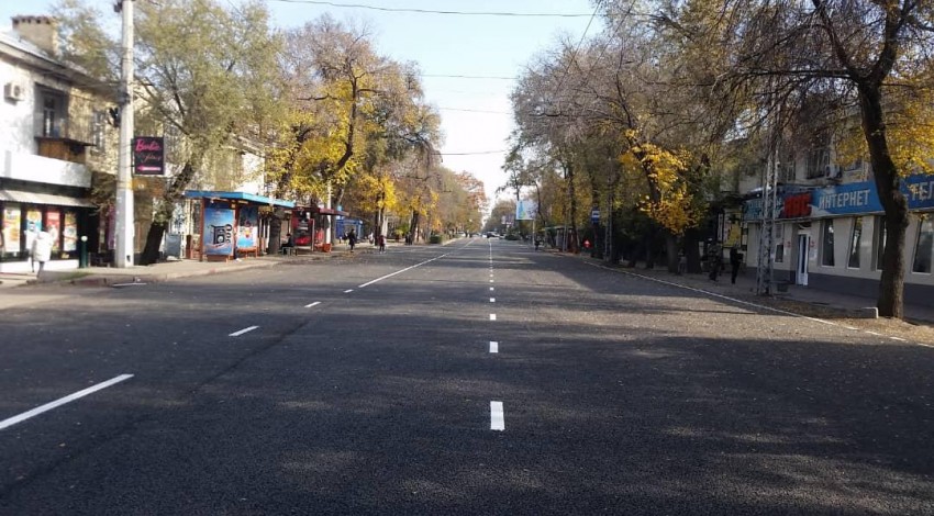 Московскую открыли, Токтогула вновь односторонняя. В Бишкеке завершился ремонт улицы