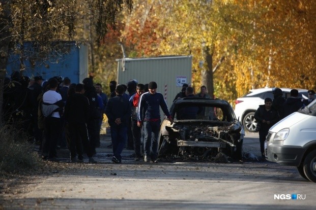 В Новосибирске произошла массовая драка с участием кыргызстанцев (фото, видео)