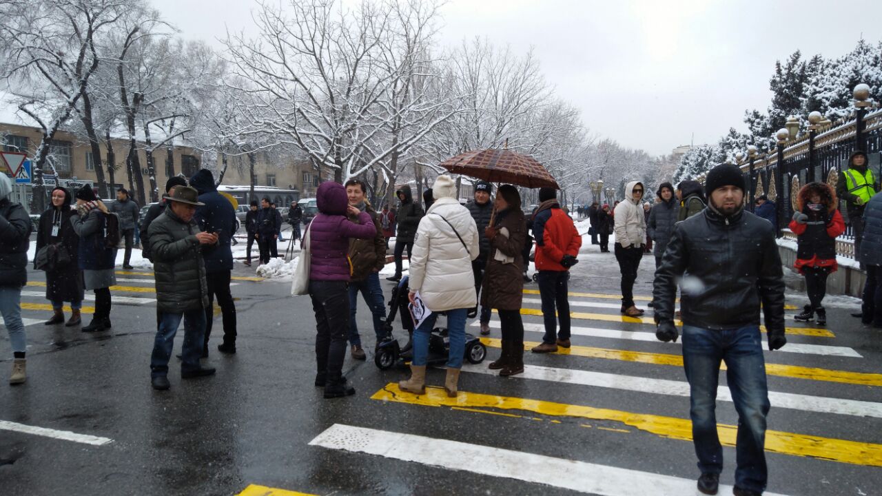 Митинг возле «Белого дома» глазами депутатов Жогорку Кенеша (фото)