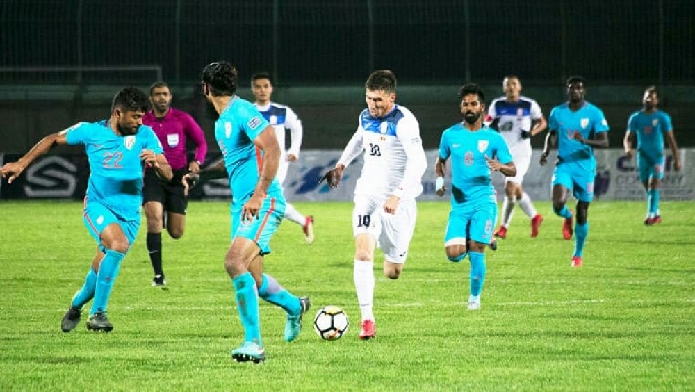 Сборная Кыргызстана по футболу победила Индию со счетом 2:1