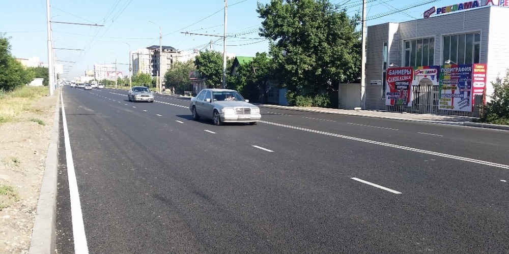 В столице после ремонта открылся участок улицы Ахунбаева