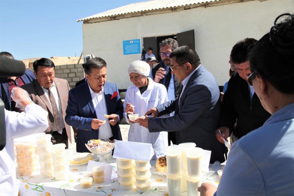 В Нарыне открылся цех по производству молочных продуктов