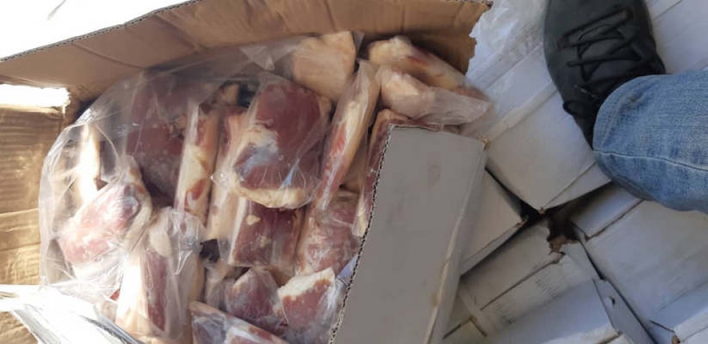 В Баткенской области задержали большую партию контрабанды – 20 тонн мяса птицы