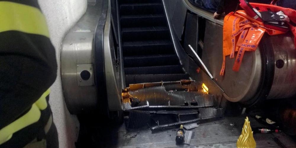 При обрушении эскалатора на станции метро в Риме пострадали 19 человек