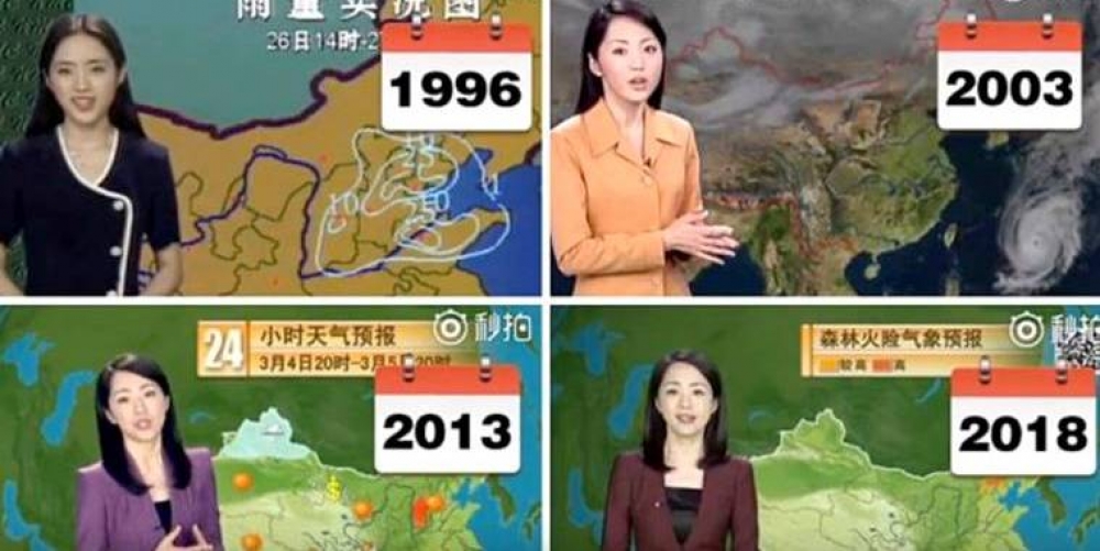 Кытай телеканалынын 22 жылдан бери өзгөрбөгөн алып баруучусу интернет колдонуучуларын таңдантты