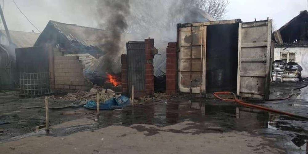 Крупный пожар в Бишкеке локализован
