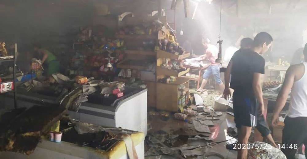 В Ивановке сгорел продуктовый магазин