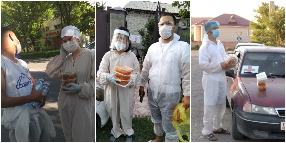 «Передайте народу, что мы есть». Как работают волонтеры в Бишкеке и Чуйской области (фото, видео)