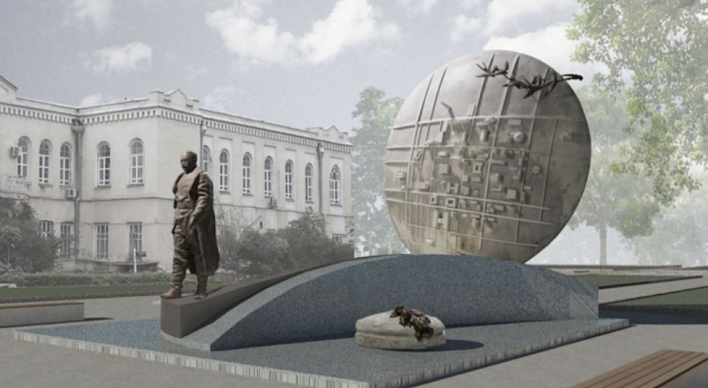 Садыр Жапаров открыл памятник Бишкек-баатыру