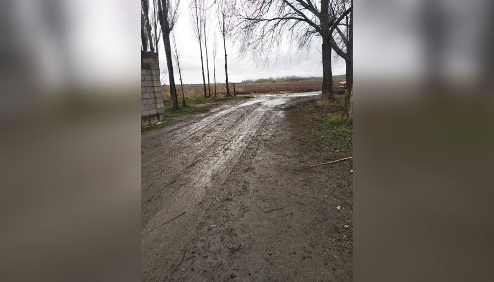 Дороги в селе Чолпон утопают в грязи. Айыл-окмоту бездействует