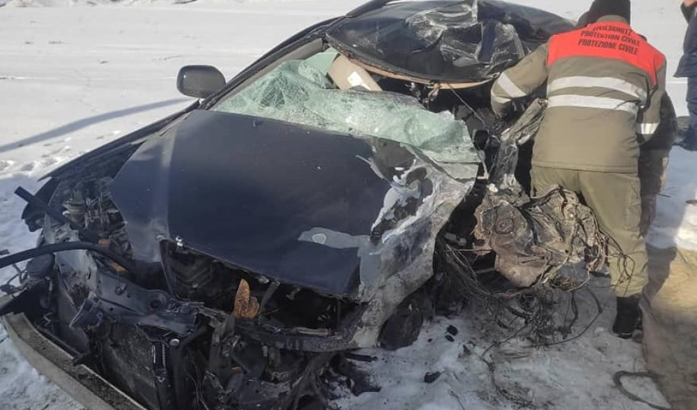 В аварии на трассе Бишкек – Ош погиб один человек, трое пострадали