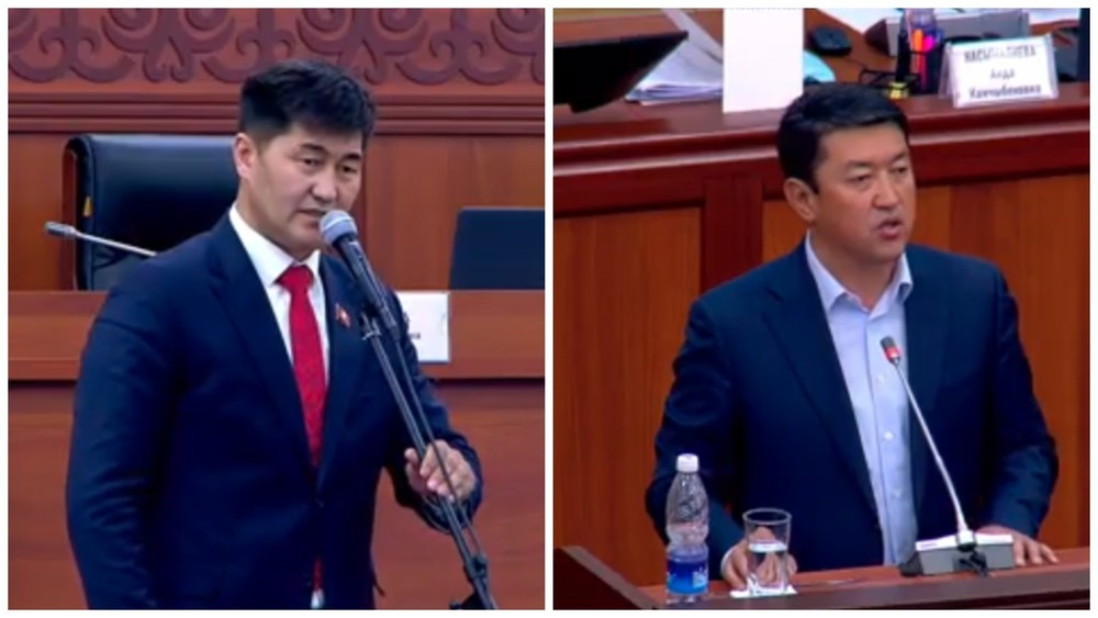 Депутаты Шайлообек Атазов и Нурбек Алимбеков поспорили из-за места в парламенте
