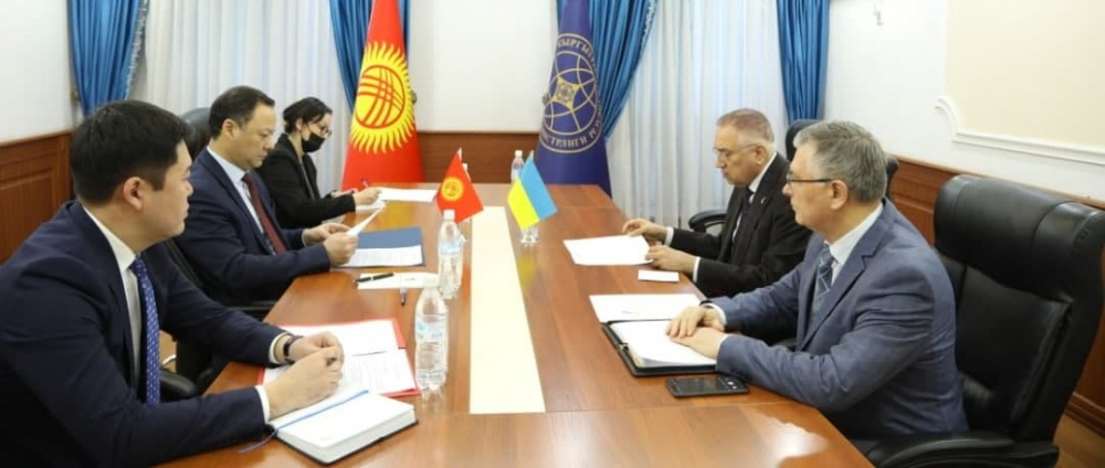 Глава МИД КР Руслан Казакбаев встретился с послом Украины в КР