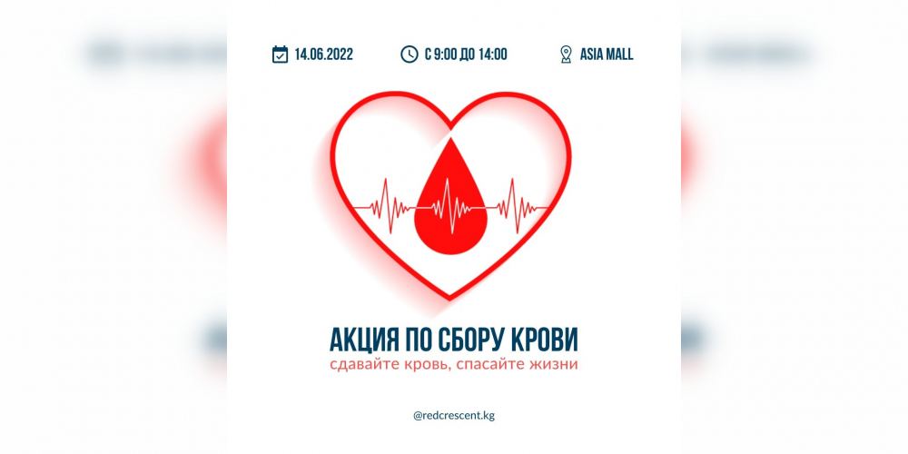 В Бишкеке пройдет масштабная акция по сбору крови