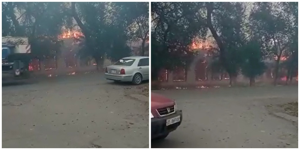 В селе Беловодское сгорело здание аварийной школы