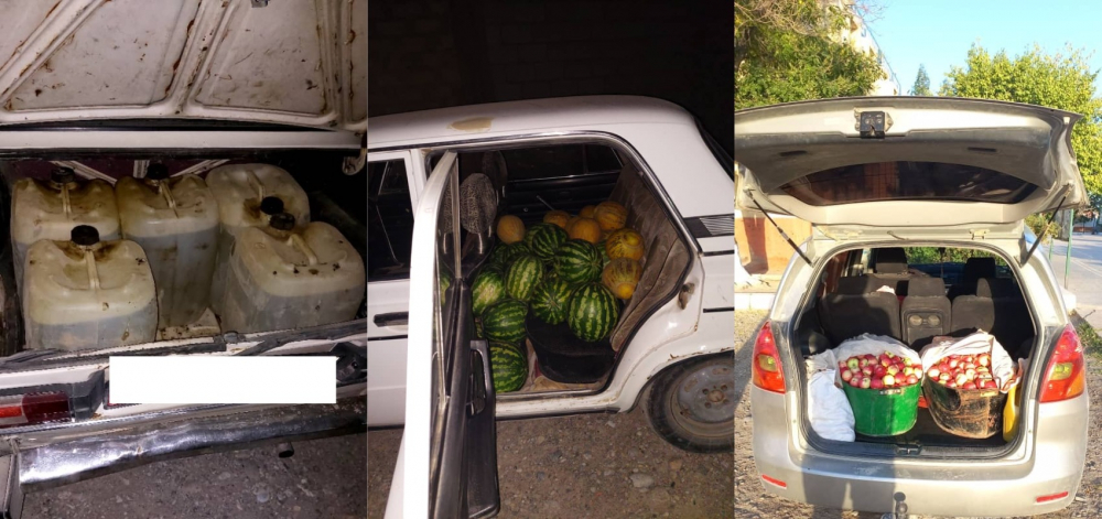 В Баткенской области пограничники пресекли несколько попыток провоза контрабанды