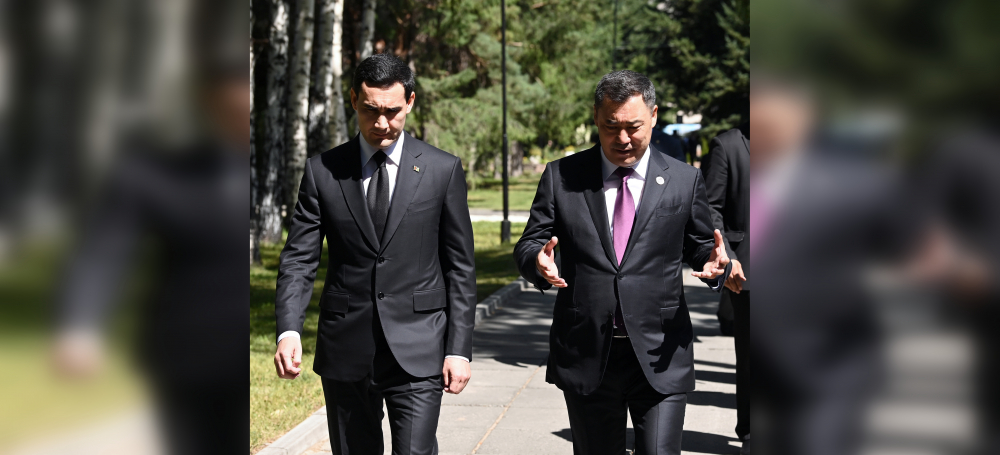 Садыр Жапаров встретился с главой Туркменистана Сердаром Бердымухамедовым