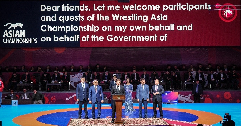 В Бишкеке стартовал чемпионат Азии по спортивной борьбе